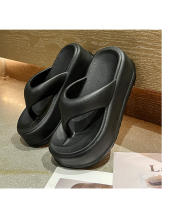 Nuevas chanclas de EVA para mujer, zapatillas frías de suela gruesa, ropa de verano que aumenta las zapatillas de playa de suela blanda - details 29