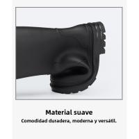 Botas de Lluvia de Tacón Alto Impermeables Zapatos de Invierno Cálido para Mujeres con Boca Ancho - details 20