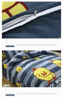 Cubierta de Edredón de Tamaño King con Diseño de Dibujos Animados Encantadores 220x240 Compatible con Cama Doble Amigable con la Piel y Cojín Incluye Funda de Manta y Funda de Almohada - details 7