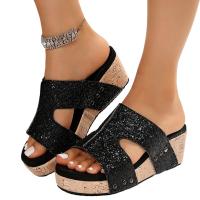 zapatos de zapatilla de tacón de cuña de verano para mujer - details 0