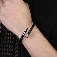 Pulsera para Hombre con Remaches Euroamericanos, Pulsera de Cuero Sintético Punk, Regalos Para Hombre - details 0