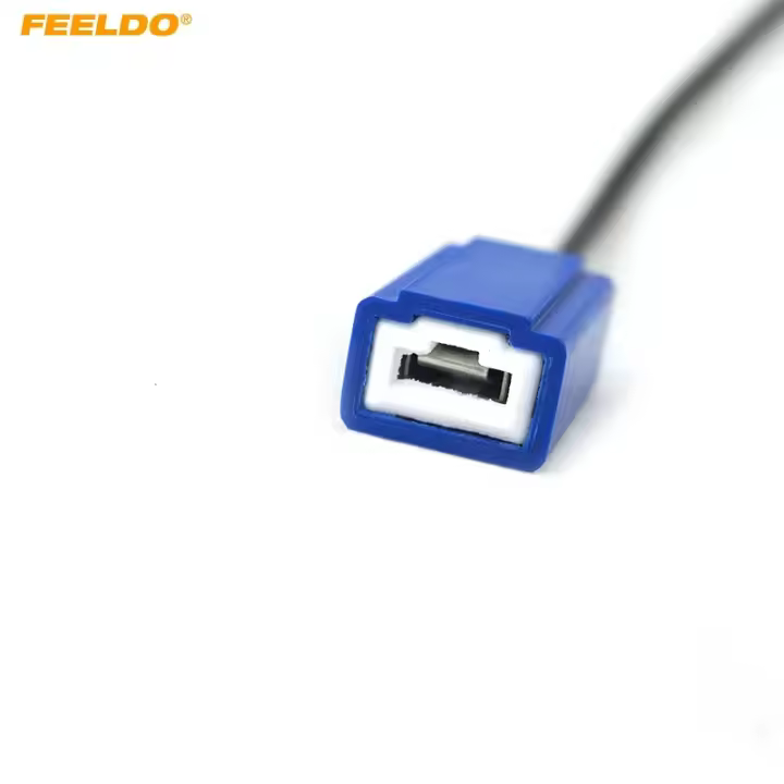 FEELDO-arnés de cableado de cerámica H1 H3 hembra, soporte de lámpara, conector TER, Bombilla # AM5463, 1 ud. - 1