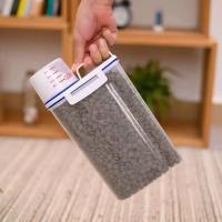 Recipiente de Almacenamiento de Plástico para Alimentos de Mascotas con Capacidad de 1.5kg/2kg con Taza de Medición a Prueba de Humedad y Sellado Accesorios para Mascotas - details 1