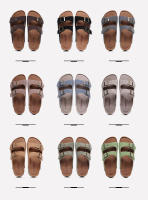 Sandalias clásicas de corcho con dos hebillas para hombre, zuecos de verano, 2024 - details 1