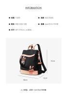 Mochila antirrobo para mujer, nueva mochila pequeña de viaje de lona de tela Oxford versátil a la moda, bolso escolar de gran capacidad - details 6