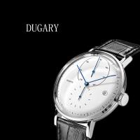 Dugary relojes de cuarzo de moda minimalistas calendario impermeable de alta calidad 41 mm relojes masculinos comercio diario masculino - details 0