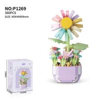Bloques de Construcción de Cactusas Flor Eterna Bonsái Árbol Jardines Románticos Ladrillos DIY - details 33