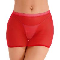 Minifalda seductora de tubo sexy disco para mujer, falda elástica transparente Bo de tiro suave, falda ajustada a las nalgas - details 17