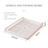Tabla plegable de almacenamiento de ropa, herramienta de ayudante plegable de plástico duradero para niños y adultos para plegar la ropa - details 7