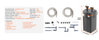 Filtro de Acuario Succebuy 264GPH Flujo, 3 Etapas, 75 Galones, Ultra Silencioso, Protegido UV, Submersible, Multifuncional para Acuarios de Peces - details 5