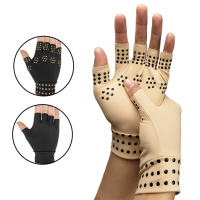 Guantes de compresión para artritis, manoplas magnéticas para terapia de salud sin dedos, soporte deportivo para la muñeca - details 9