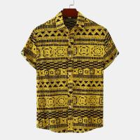 Nuevo Camisa holgada de gran tamaño con estampado floral de manga corta de estilo europeo, - details 2