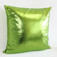 Funda de almohada de Color sólido metálico brillante, funda de almohada de aluminio PU, Hotel, dormitorio, sala de estar, fiesta, evento, decoración del hogar, 9 colores, 45x45cm - details 3