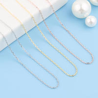 Collar de cadenas ajustables en capas 316L de acero inoxidable sin colgantes, joyería de moda simple para mujeres, 45cm - details 5