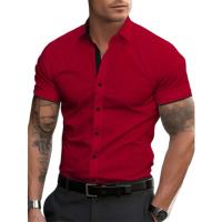 Camisa Casual de Manga Corta para Hombre Uso Diario, Comodidad, Talla Grande - details 0