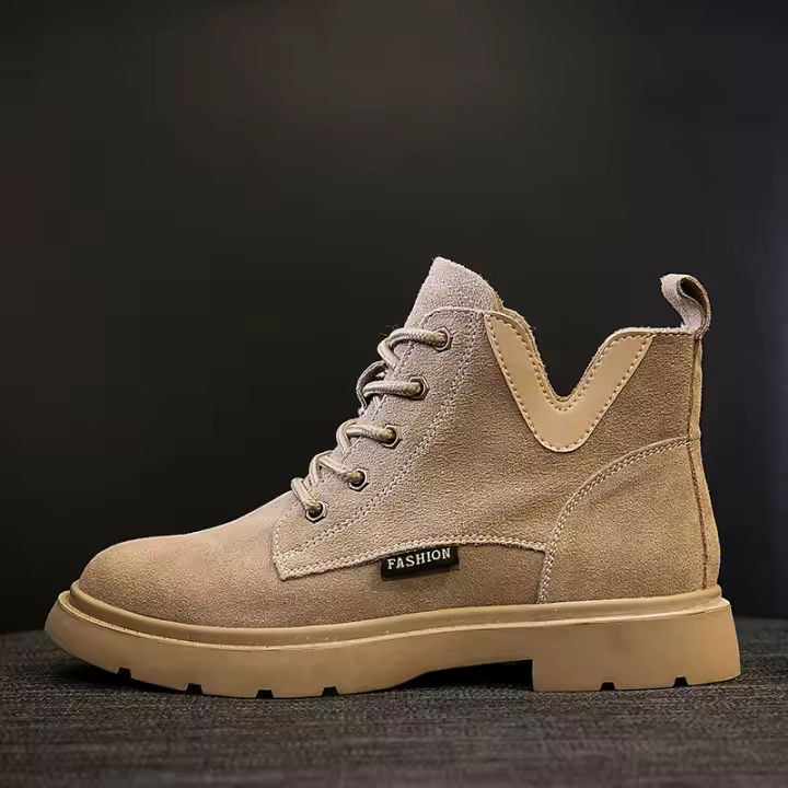 Nuevas botas cortas de mujer, botas planas de mujer, zapatos de mujer, locomotora negra, botas finas - 1