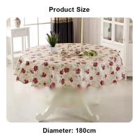 Mantel de Mesa de PVC Impreso Impermeable y Resistente al Aceite Cubierta de Mesa para el Hogar Decoración 150/180cm - details 9