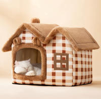 HOOPET-casa de perro de doble techo con forma de Animal, cama cómoda para dormir, suministros para gatos y perros pequeños, nuevo estilo - details 10
