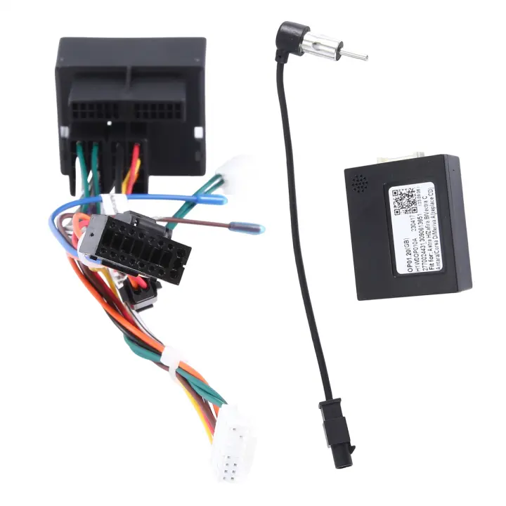 Cable de Radio de coche con caja CANBus para Opel Astra H Zafira B, arnés de cableado de alimentación para unidad central Android, adaptador de instalación - 1