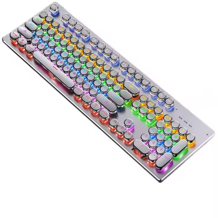 Summoner True Teclado Mecánico Eje Intercambiable Gaming Cyan Eje Gaming Punk Con Cable USB - 1