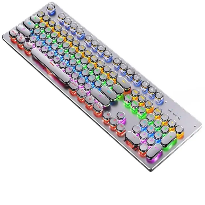 Summoner True Teclado Mecánico Eje Intercambiable Gaming Cyan Eje Gaming Punk Con Cable USB - 1