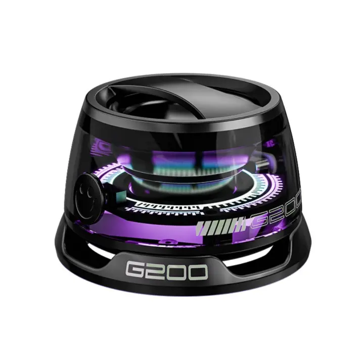 Mini Altavoz Bluetooth 2 en 1, Subwoofer de sonido estéreo magnético, caja de sonido inalámbrica creativa con iluminación RGB, soporte para teléfono - 1