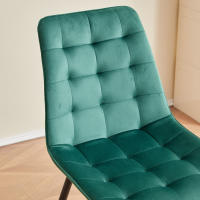 EGOONM, un juego de 4 sillas de comedor de terciopelo, patas de Metal, silla moderna y cómoda para cocina, dormitorio, sala de estar, muebles para el hogar - details 16