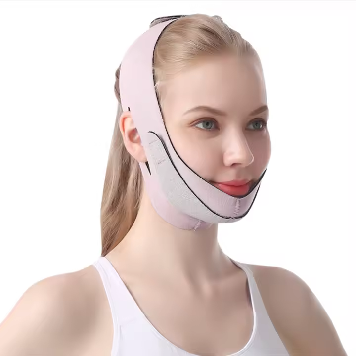 Vendaje adelgazante Facial para mujer, moldeador Facial de línea en V, cinturón de realce de mejillas y mentón, Correa masajeadora antiarrugas, herramientas de belleza para el cuidado de la piel - 1