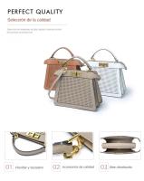 Bolso De Piel Auténtica Para Mujer, Hecho A Mano Por amantes Artesanos, Bolso Cruzado De Lujo - details 5