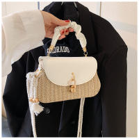 Bolso de mano de paja de moda para mujer, bolso de hombro tipo bandolera de cuerda de alto valor, novedad de verano - details 13