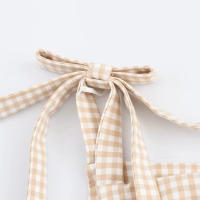 TRAFZA mujer arco Correa decoración cuello cuadrado sin mangas espalda cremallera Sling vestidos verano 2025 mujeres High Street Mini vestido - details 8