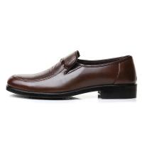 Mocasines casuales para hombres Zapatos formales para hombres con punta redonda Zapatos planos sin cordones hechos a mano para hombres de negocios - details 7