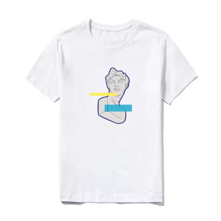 Camiseta casual Camiseta básica de manga corta de algodón de verano para hombre 
 Camisetas de hombre vintage estampadas con diseño estampado - 1