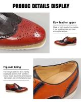 Nuevo estilo de moda capa de cuero vestido de fiesta para hombres zapatos Oxford hombres - details 8