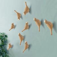 Ganchos de Pared Creativos en Forma de Pájaro Ganchos de Madera Resina con Grano - details 4