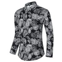 Camisas Casuales para Hombres Impresión de Moda, Elástica, Sin Hierro, Talla Grande - details 16