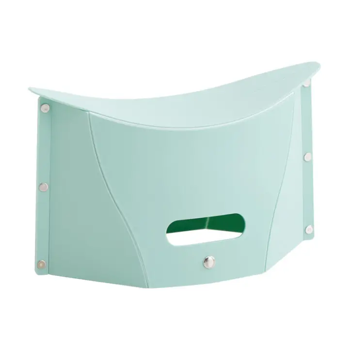 Taburete plegable de plástico, banco pequeño, viaje al aire libre, tren, taburete portátil, taburete bajo de papel ultrafino - 1