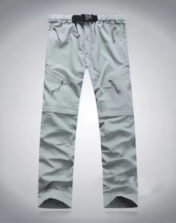 Pantalones deportivos 2 en 1 de secado rápido para exteriores, senderismo, correr, largos, se pueden quitar a los pantalones cortos, pantalones de viaje a la playa - 1