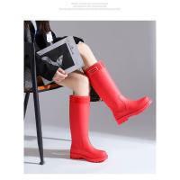 Botas de Lluvia de Tacón Alto Impermeables Zapatos de Invierno Cálido para Mujeres con Boca Ancho - details 6