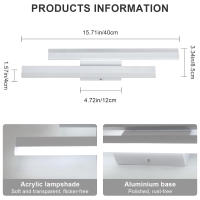 Apliques de Pared Interior Moderna, Lámpara de Pared LED de 16W y 1800LM, Para Dormitorio, Estudio, Comedor, Pasillo y Escalera - details 1