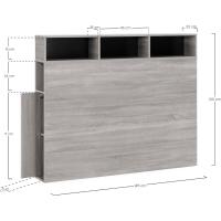 Cabecero de Cama Zeus 95 cm con almacenaje Blanco, 2 Puertas 9 Huecos - details 17