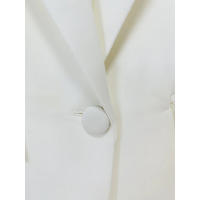 Blazer de mujer de un solo botón con perlas, blazer de oficina delgado, traje de pantalón acampanado, conjunto de talla grande, - details 6