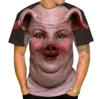 Camisetas con estampado 3D de Selg Fun para hombre y mujer, camisetas deportivas informales transpirables de secado rápido con patrón de cerdo personalizado - details 1