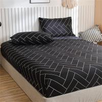 Sabana Bajera Ajustable Con Estampado Geométrico, Juego de sábanas de 3 Piezas, 2 Fundas de Almohada - details 1