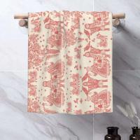 Toile De Jouy Toalla Algodón Francés Azul Marino Baño Ducha Deportes Yoga Toallas - details 181