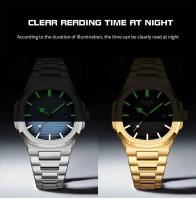 Reloj de Pulsera de Cuarzo de Lujo para Hombres NIBOSI Automático, Impermeable, Elegante de Negocios Casual - details 5