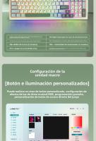 Langtu LT95 Teclado de Deportes Electrónicos Personalizable Modos de Juego, Inalámbrico, Bluetooth, Escritura de Oficina Intercambiable en Caliente - details 21