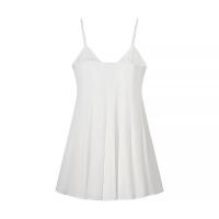 PB & ZA 2025 temperamento todo-fósforo vestido con tirantes Falda corta pequeña falda blanca novedad de verano llegadas ropa de mujer - details 2