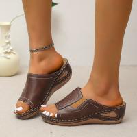 zapatos de zapatilla de tacón de cuña de verano para mujer - details 6