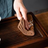 Toalla de té bordada, Toallas ligeras de algodón y lino, Paño de limpieza ultrasuave con toalla de absorción de agua, Toallas, Toalla, Toallas, Toalla, Toallas, - details 0